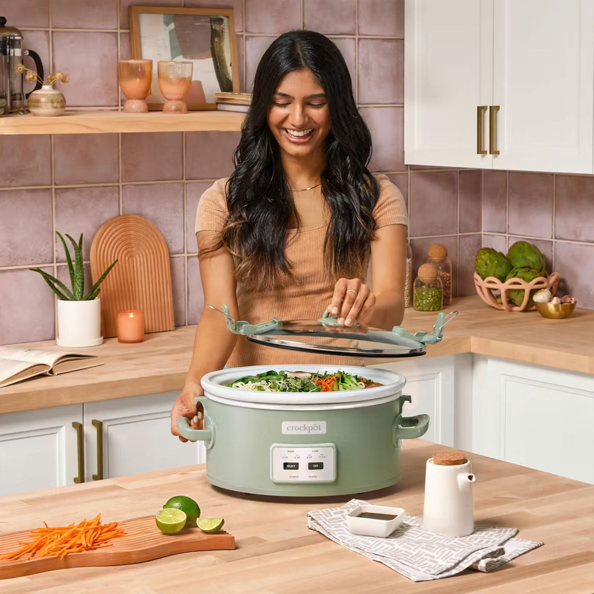 Crock-Pot Design Series Moonshine Green adds minimalist style to kitchens.