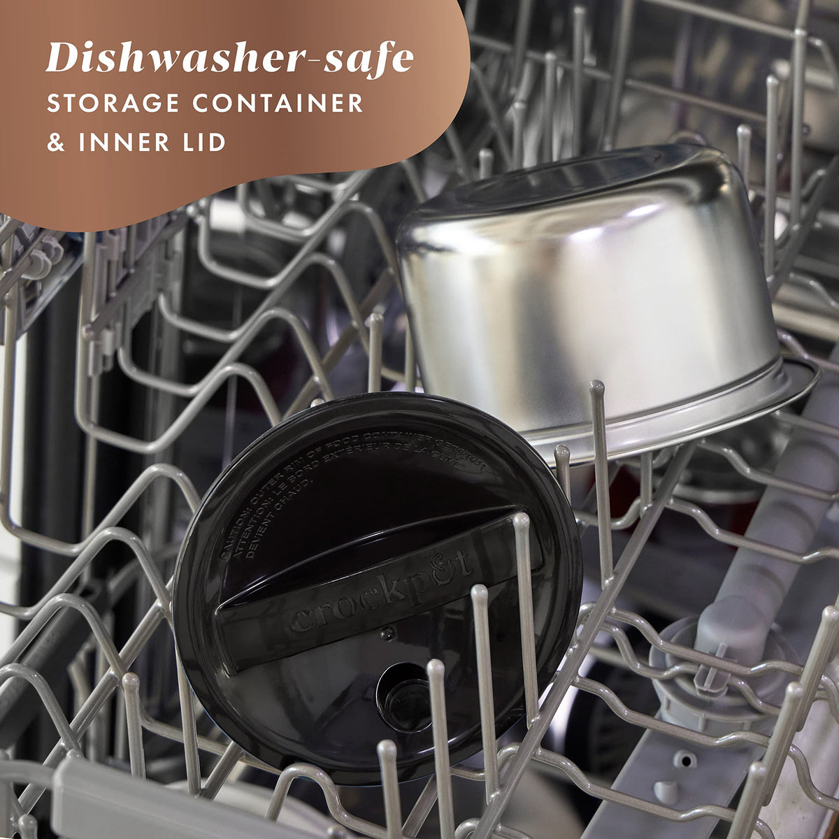 Crock-Pot electric lunch box safe materials with aluminum and stainless steel.