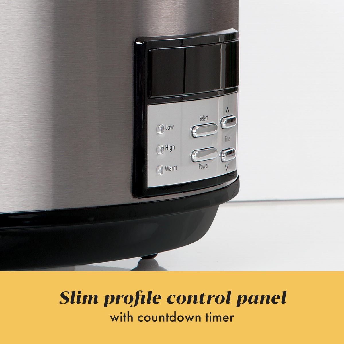 Crock-Pot 8-quart capacity serves meals for over 10 people.