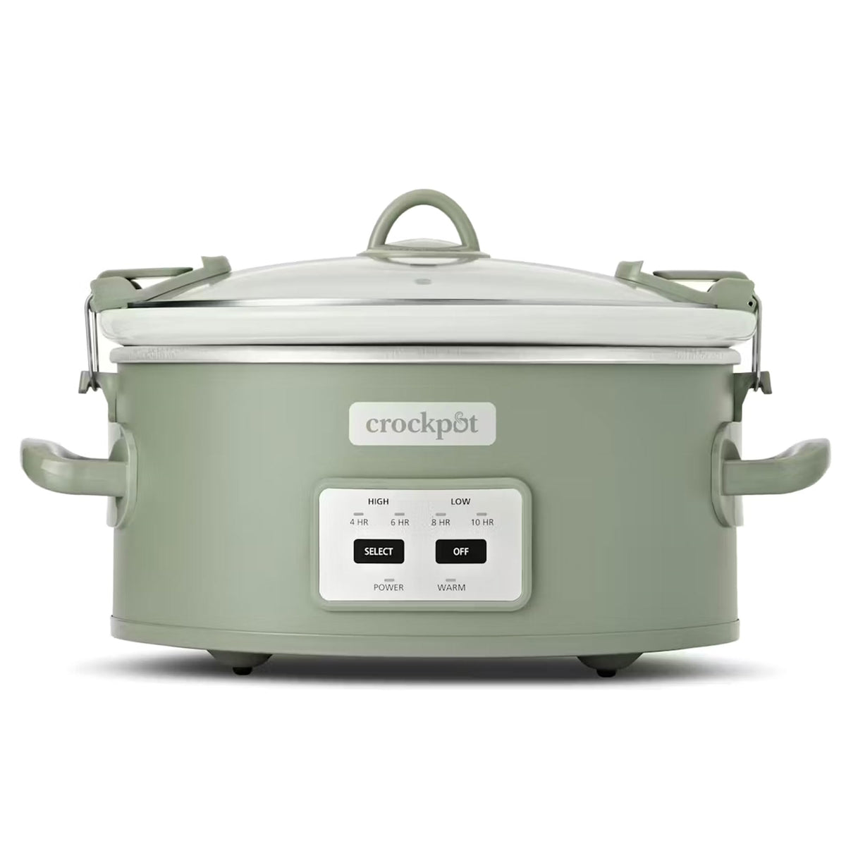 Crock-Pot locking lid with 6-quart capacity for mess-free transport.