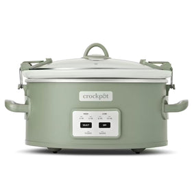 Crock-Pot locking lid with 6-quart capacity for mess-free transport.