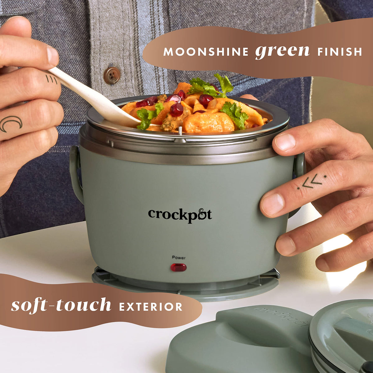 Crock-Pot removable inner container simplifies filling and cleaning after meals