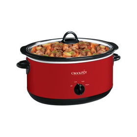 Crock-Pot manual slow cooker with high and low settings for flexible cooking.