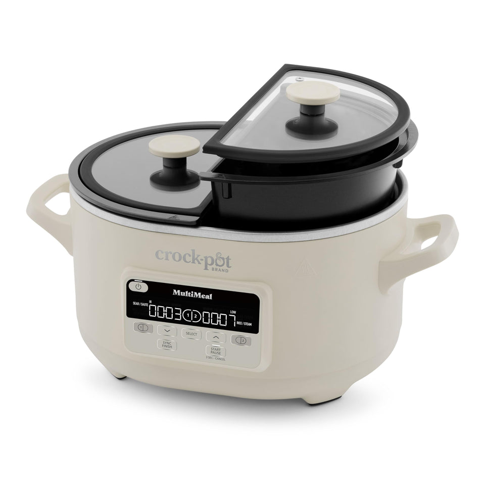 Crock-Pot MultiMeal dual-pot multicooker front view ideal for family meals