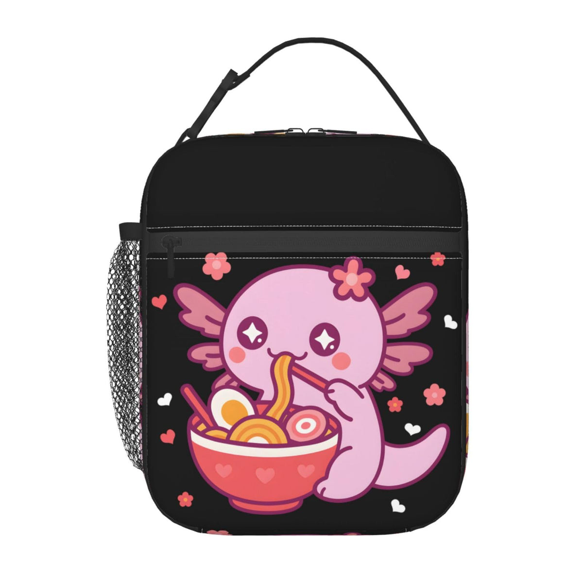 cromcu axolotl lunchbag pattern—playful design for school lunches.