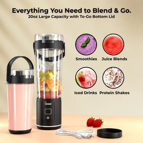 Crown Living 12-blade system for smoother blends of fruits and shakes.