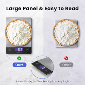 CROWNFUL food scale Type-C charging for flexible power options
