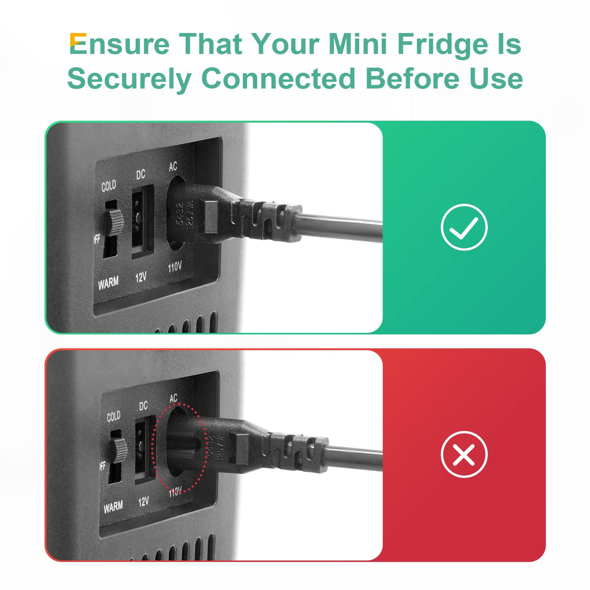 Crownful mini fridge ETL certified for safe, durable use.