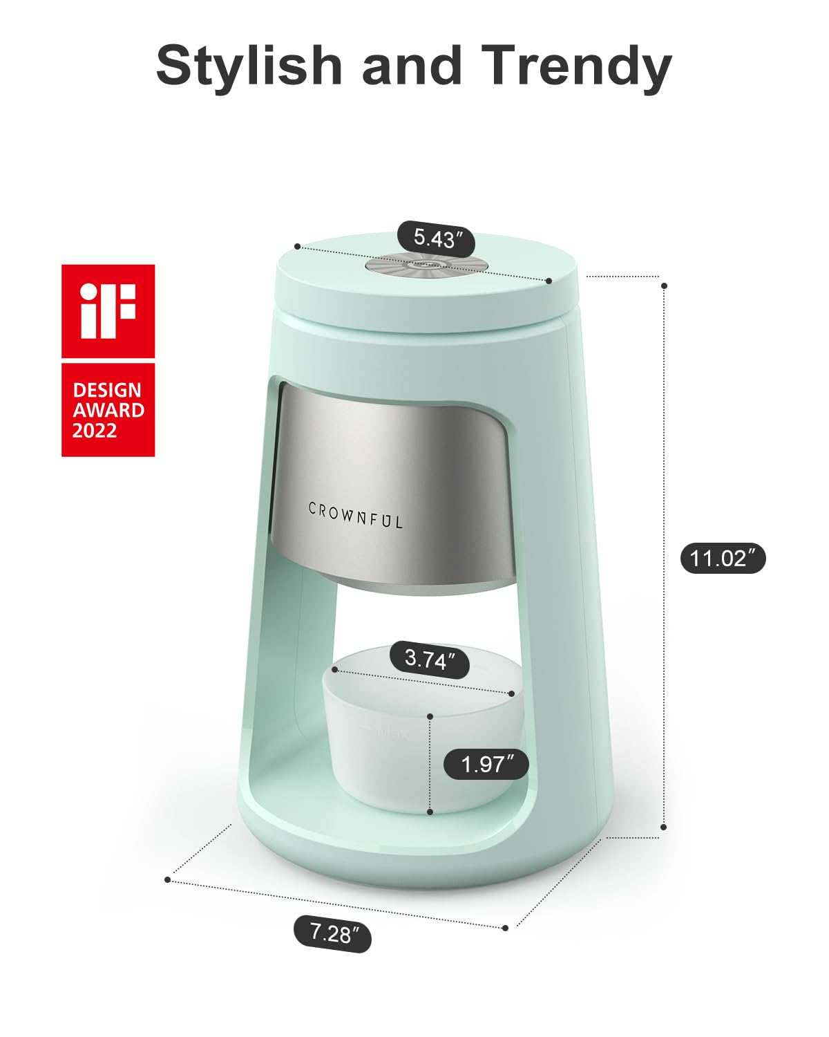 CROWNFUL two ice cups enable fast, crowd-ready treats.
