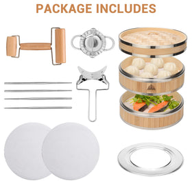 CrownSpire dumpling skin cutter enables precise edges for bao buns
