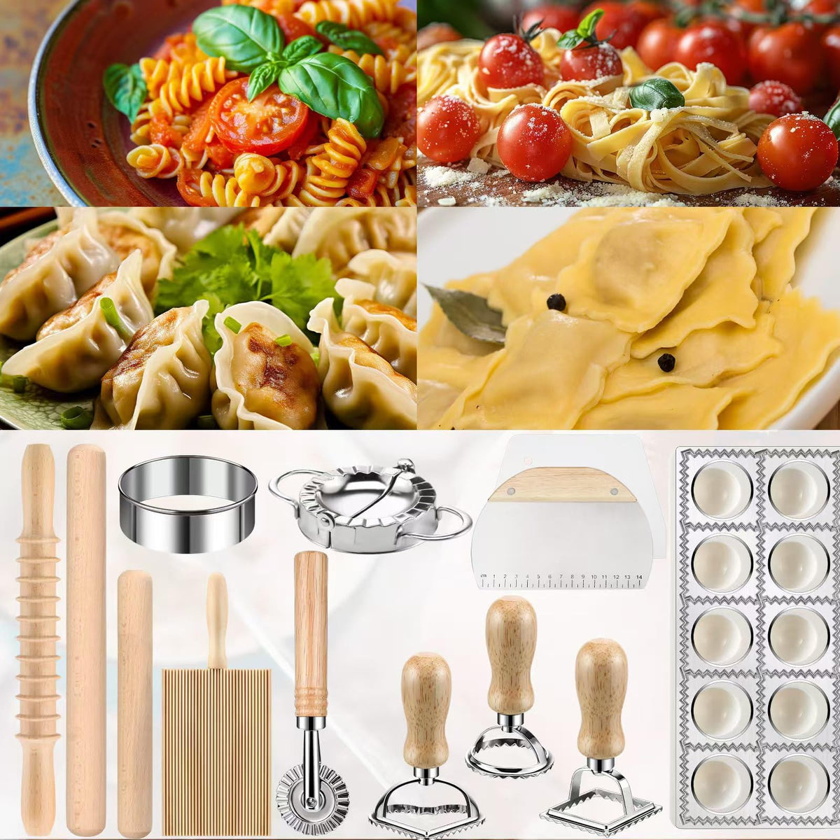 Crssbrohip 10-hole dumpling maker for evenly sized fillings at home.