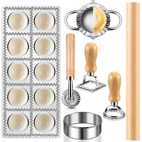 Crssbrohip ravioli mold set 10-hole image for quick, uniform ravioli at home.