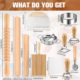 Crssbrohip small rolling pin for delicate dough tasks and shaping.