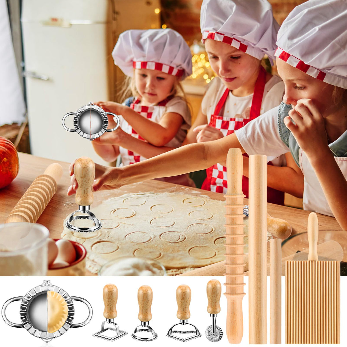 Crssbrohip wooden dumpling maker designed for quick, uniform folding