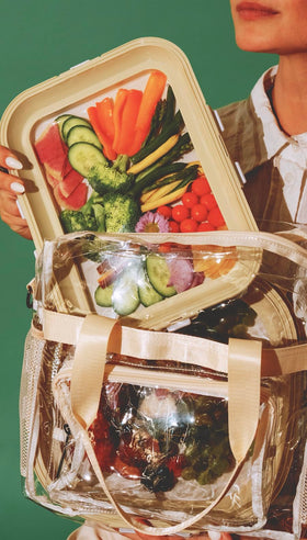 Crudités meal-prep friendly for lunchboxes and bento-style servings.