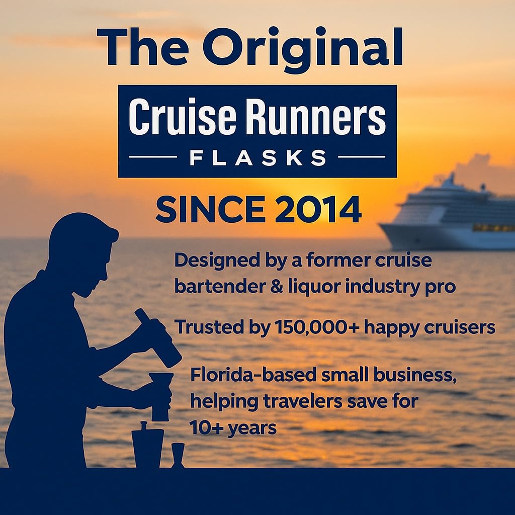 Compact Cruise Runners bottles fit easily in carry-on