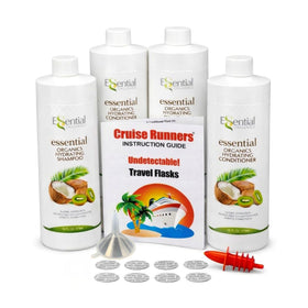 Cruise Runners travel bottle set with leak-proof design for cruise days