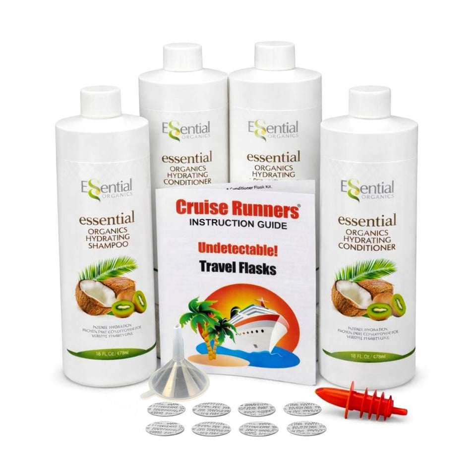 Cruise Runners travel bottle set with leak-proof design for cruise days