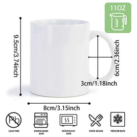 CRUMANCY dishwasher-safe mug endures thousands of washes post-sublimation.