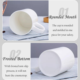 CRUMANCY cold and heat resistant ceramic mug handles hot coffee and cold drinks.