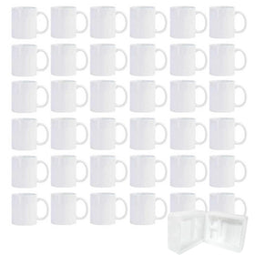 CRUMANCY sublimation mug coating for vibrant, long-lasting prints on 11oz white ceramic mugs.