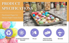 Crunch Co. sheets help preserve delicate foods without sticking.
