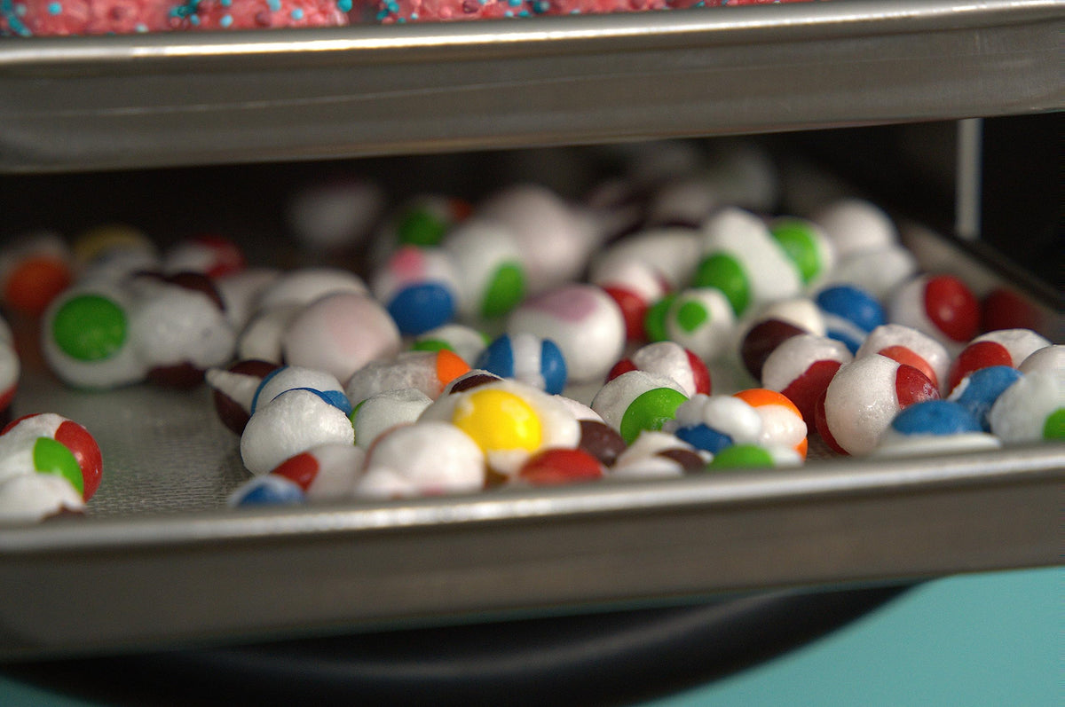 Crunch Co. mats fit Harvest Right trays for efficient processing.