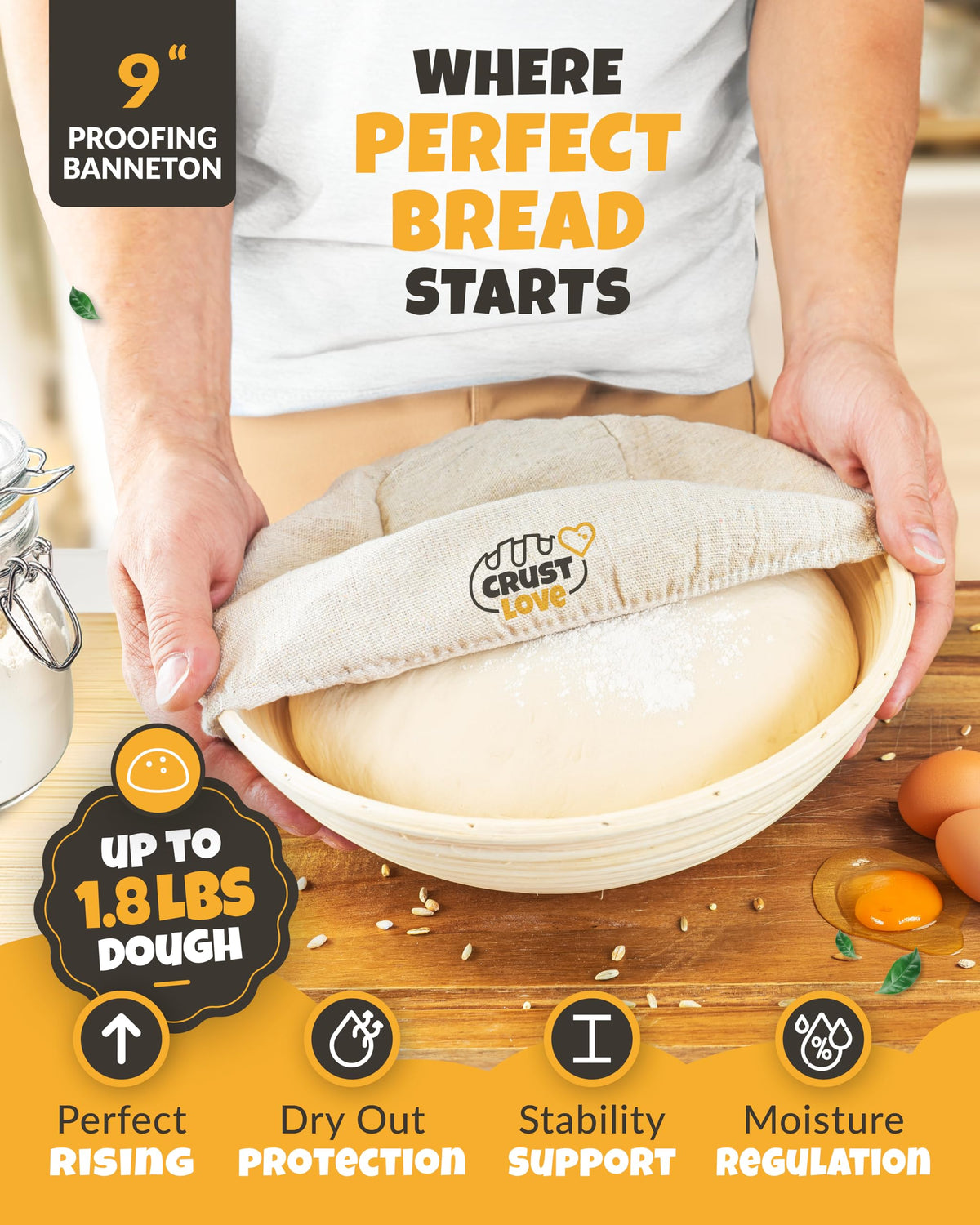 CRUSTLOVE bread scoring lame helps create bakery-worthy patterns.