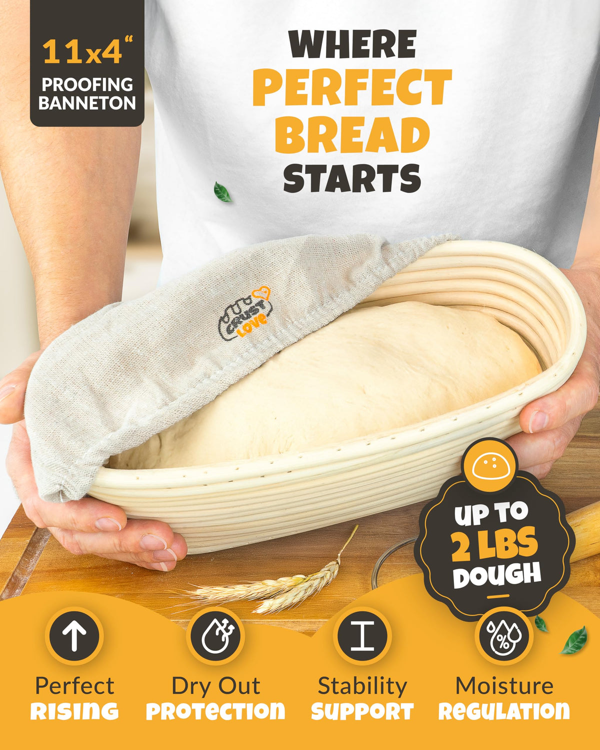 CRUSTLOVE dough scoring lame enabling precise crust patterns.
