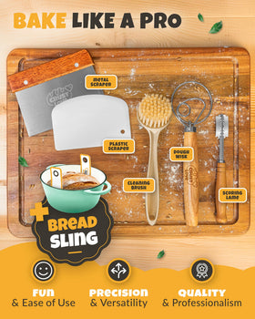 CRUSTLOVE enamel Dutch oven pan ensures even cooking and crust formation.