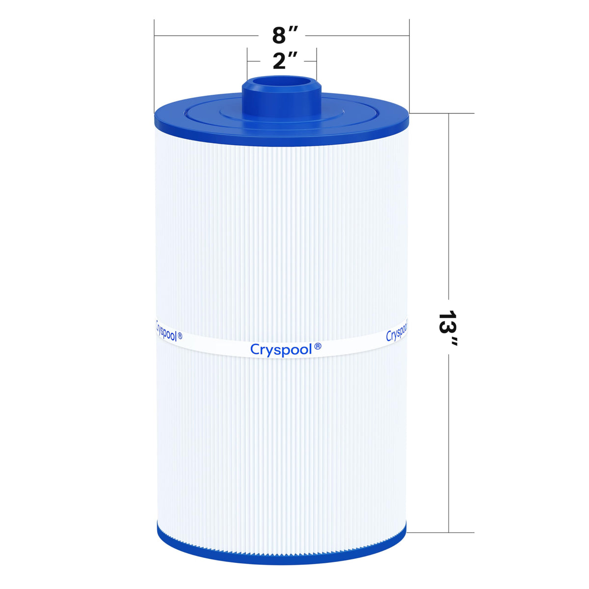 Cryspool 08008 trilobal fiber close-up highlights higher filtration capacity.