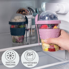 Crystalia BPA-free lids ensure secure, durable storage for daily use.