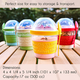 Crystalia leak-proof lids prevent spills during travel and lunch breaks.
