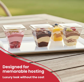Crystry included spoons for ready-to-serve treats.