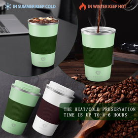 CS COSDDI car-friendly mug for hot beverages during commute