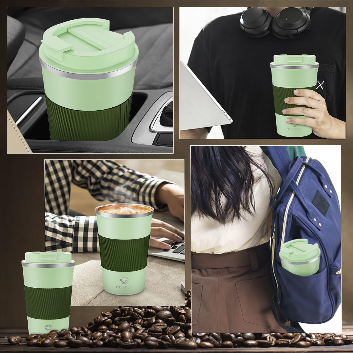 CS COSDDI travel mug ideal for coffee, tea, or beer anywhere