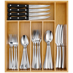 Csoravist 49-piece silverware set with mirror polish for elegant dining.