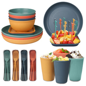 CSYY camping and picnic-ready dinnerware set for outdoor dining
