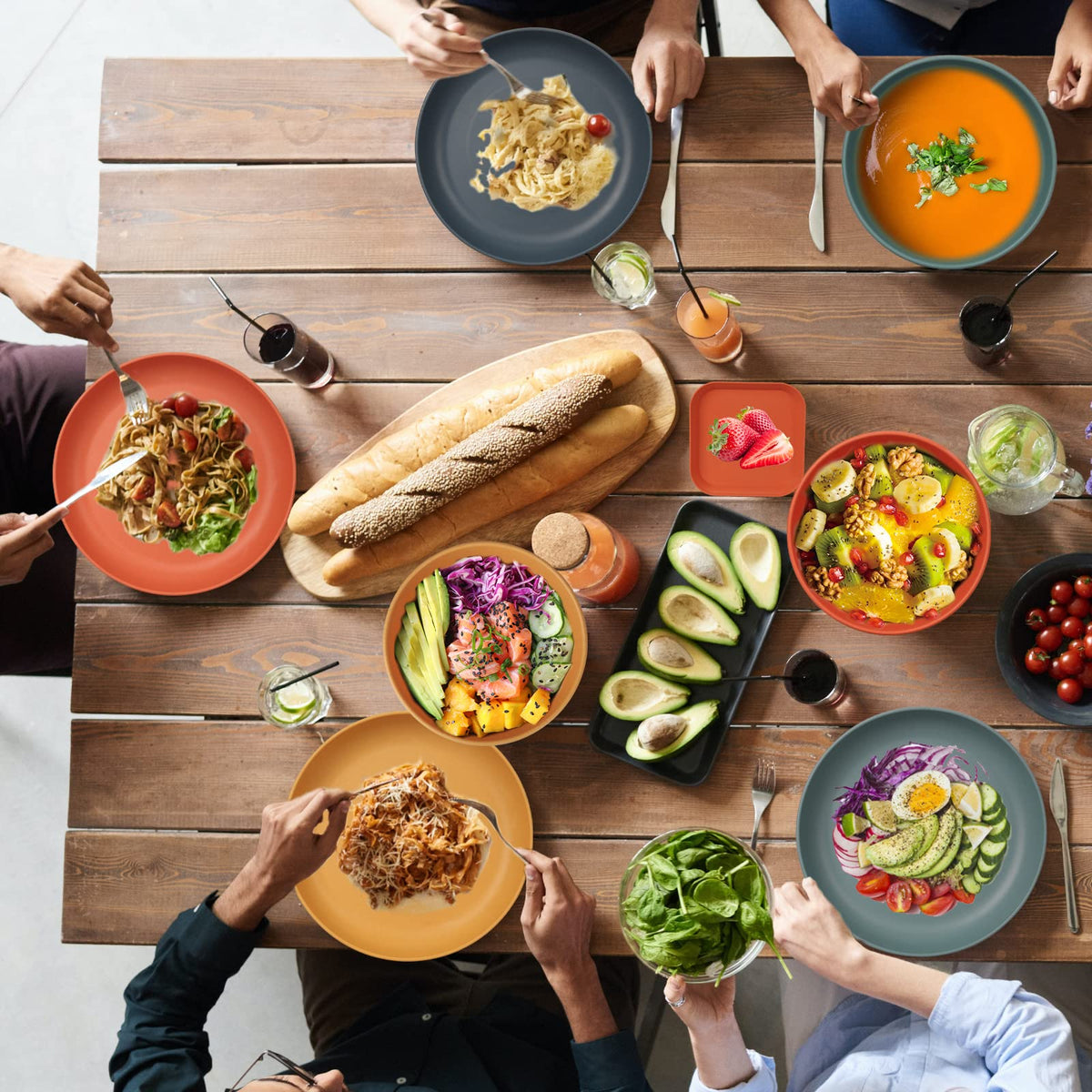 CSYY 4-person meal set prepared for home or on-the-go meals