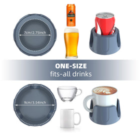 Large cup slot fits up to 90 mm for mugs
