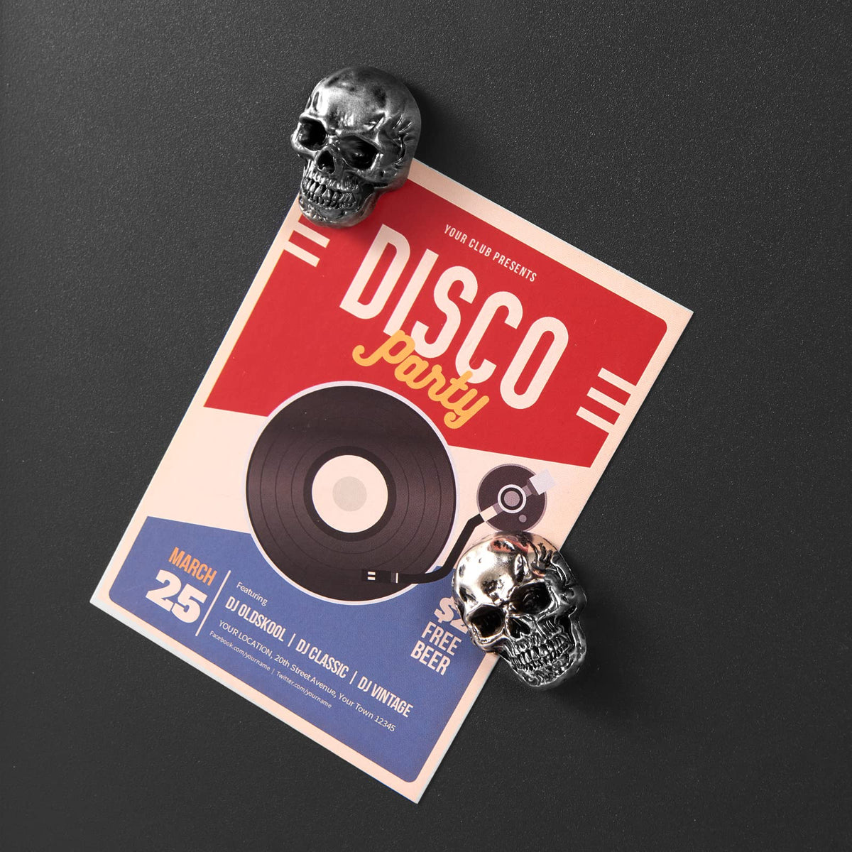 Cucaledo skull magnets strong magnetic force for refrigerators and lockers.
