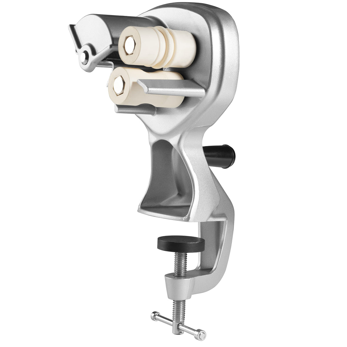 CucinaPro Cavatelli maker clamped to a table during use