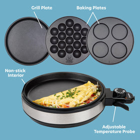 CucinaPro Multi Baker Deluxe bake plate for even cakes