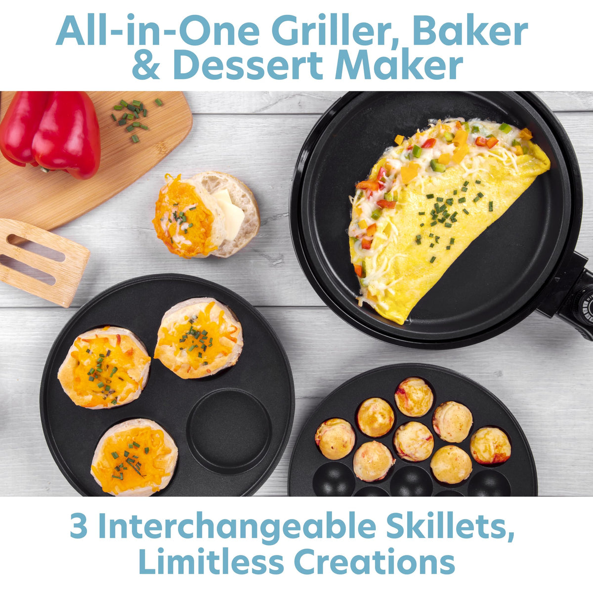 CucinaPro Multi Baker Deluxe dessert plate for creative treats