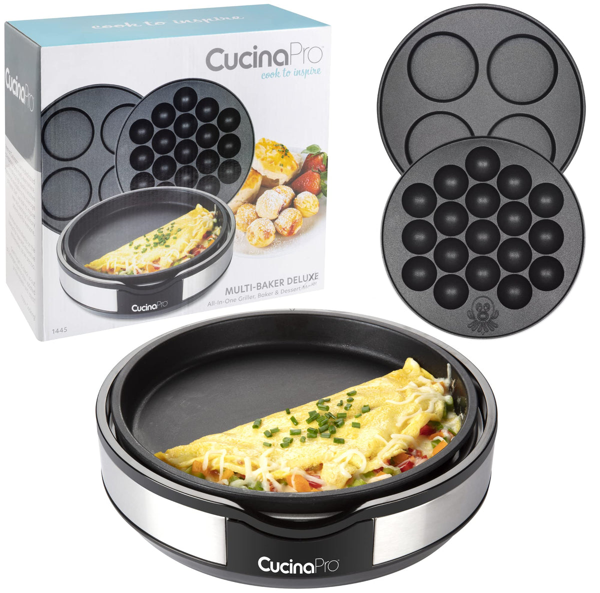 CucinaPro Multi Baker Deluxe easy-clean surface