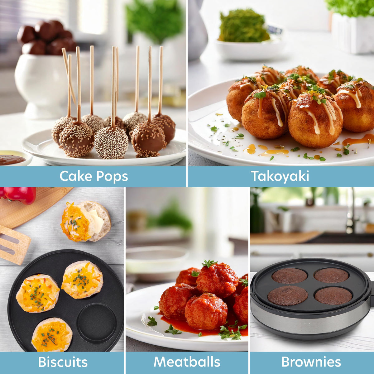 CucinaPro Multi Baker Deluxe meatball maker for appetizers