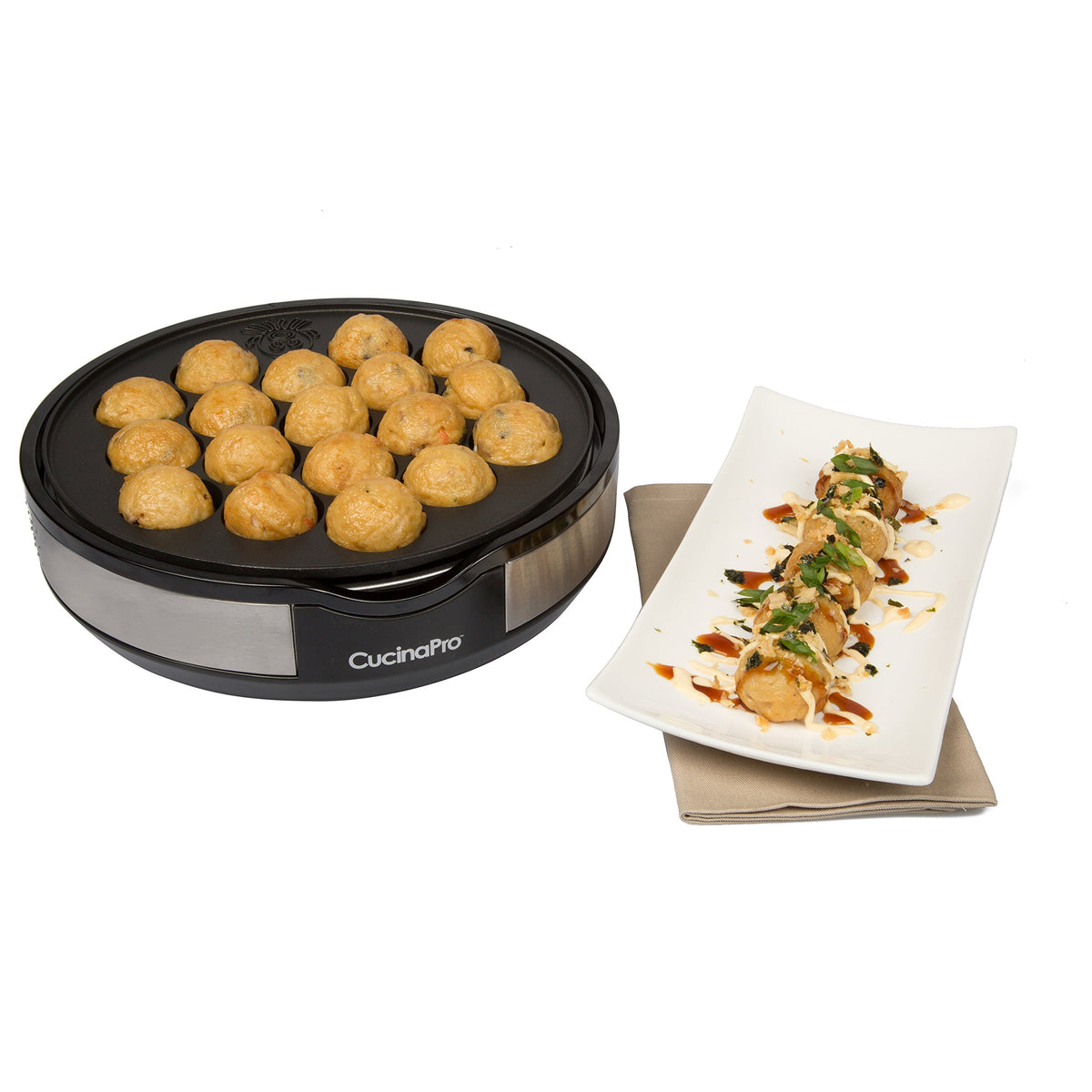 CucinaPro Multi Baker Deluxe takoyaki maker for bite-size snacks
