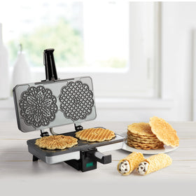 CucinaPro Pizzelle Maker includes starter recipes to begin baking today.
