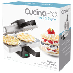 CucinaPro pizzelle maker arrives with easy recipes to try