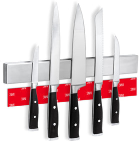 Cucino wall-mounted magnetic knife strip (16-inch) keeps knives organized and within reach